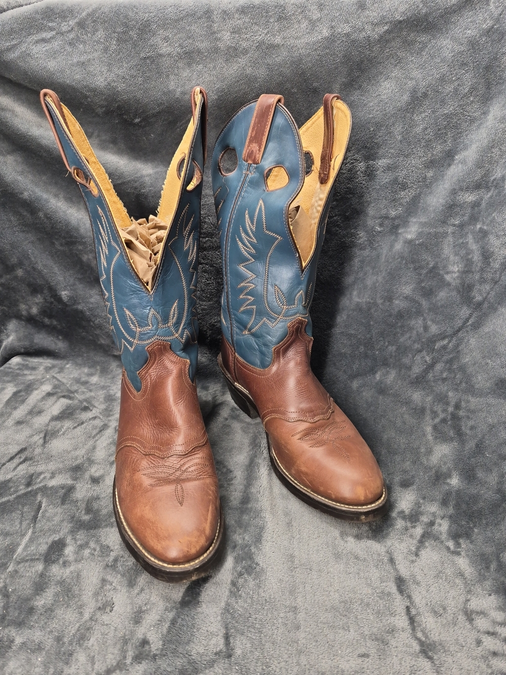 Western Mens  Double Color Oil & Chemical Resistance Model 62024 8.5 D No Sole